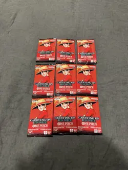 Sealed One Piece Carrying on His Will Booster Packs ✅ Sealed OP13 English ✅ X 9 - Image 2