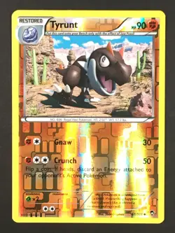 Pokemon TCG Tyrunt 61/111 XY Furious Fists Reverse Holo Uncommon VLP NM - Image 1