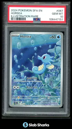 2024 POKEMON SV SHROUDED FABLE - SFA EN #067/064 HORSEA ILLUSTRATION RARE PSA 10 - Image 1