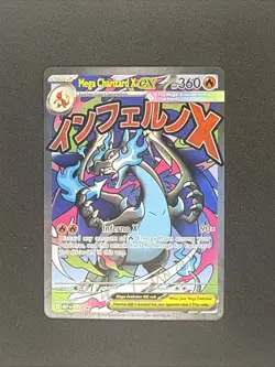 Mega Charizard X EX 023 Promo Holo Full Art Mega Evolution Pokemon TCG Card - Image 1