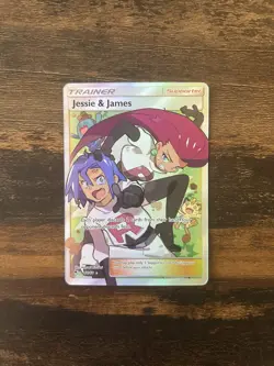 Pokemon TCG Jesse And James Full Art Trainer Card 68/68 Hidden Fates Mint - Image 1