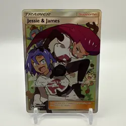 Pokemon TCG Jesse And James Full Art Trainer Card 68/68 Hidden Fates - Image 1