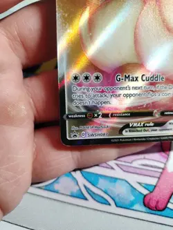 Eevee VMAX Pokemon Sword & Shield SWSH087 Full Art Black Star Promo - Image 2