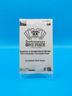 ONE PIECE Card Game TCG / 2nd Anniversary Tournament Pack OP-09 / Sealed Promo - Image 1