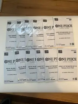 One Piece TCG Tournament Pack Pre-Release Event Packs sealed *Twelve Set* - Image 1