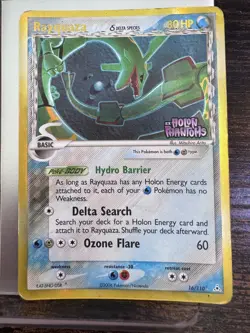 Pokemon TCG Rayquaza 16/110 EX Holon Phantoms Stamped Delta Species Reverse Holo - Image 1