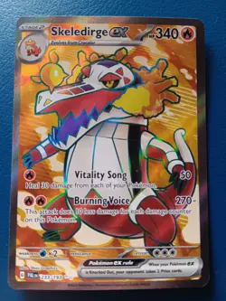Pokemon - Skeledirge ex 233/193 - SV Paldea Evolved - Full Art Textured - NM - Image 1