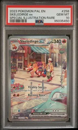 Pokemon Skeledirge ex 258/193 Sv02: Paldea Evolved SIR PSA 10 GEM MT - Image 1