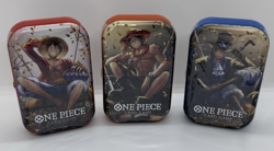 One Piece TCG 3x Mini Tin TS-02 Vol.2 3 Brothers NEW/SEALED PROMO CARDS + OP13 - Image 1