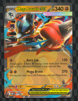 Mega Lucario ex 012 ME: Mega Evolution Black Star Promo Pokemon Card - Image 1