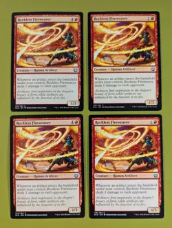 Reckless Fireweaver x4 Kaladesh 4x Playset Magic the Gathering MTG - Image 1