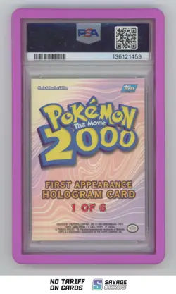 2000 Topps Pokemon Movie 2000 First Appearance Foil Lugia PSA 5 #1 - Image 2