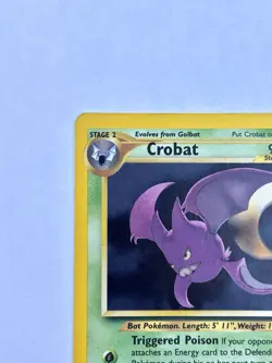 🦇 Crobat 4/64 Holo Rare - Neo Revelation - WOTC Vintage Pokemon Card 🦇 - Image 4