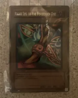 Right Leg of The Forbidden One Exodia LOB-120 Legend of Blue Eyes 1st Edition - Image 1
