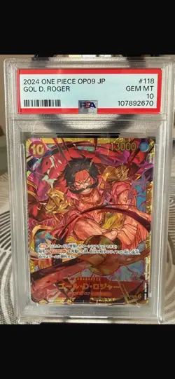 2024 ONE PIECE OP09-EMPERORS IN THE NEW WORLD #118 GOL D. ROGER PSA 10 GEM MINT - Image 1