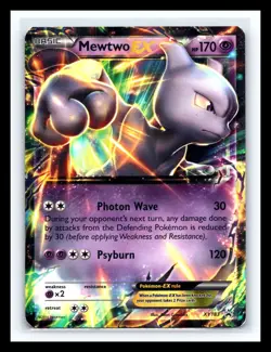 💥 Pokemon Mewtwo EX XY183 XY Promo Holo 170HP TCG Holo - Image 1