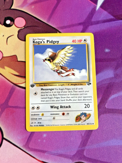 Koga's Pidgey - 49/132 [Gym Challenge] Pokemon TCG - 1ST EDITION - Vintage - NM - Image 1