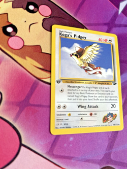Koga's Pidgey - 49/132 [Gym Challenge] Pokemon TCG - 1ST EDITION - Vintage - NM - Image 2