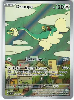 Drampa - 184/162 Pokemon SV05: Temporal Forces Holo Illustration Rare NM - Image 1