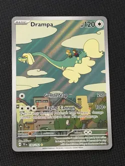 Drampa - 184/162 Pokemon SV05: Temporal Forces Holo Illustration Rare NM - Image 1