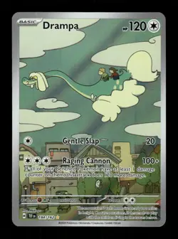 Pokemon Drampa Illustration Rare SV05: Temporal Forces 184/162 NM - Image 1