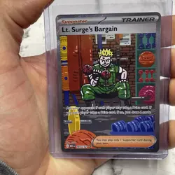 Lt. Surge's Bargain 185/132 Special Illustration Rare Pokemon Mega Evolution NM - Image 1