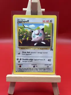 Pokemon TCG Jigglypuff Black Star Promo Card WOTC No.7 Vintage 1999 (NM) - Image 1