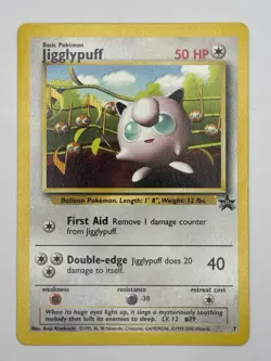 Vintage Original Black Star Promo Pokemon Tcg Wotc 7 Jigglypuff NM - Image 1