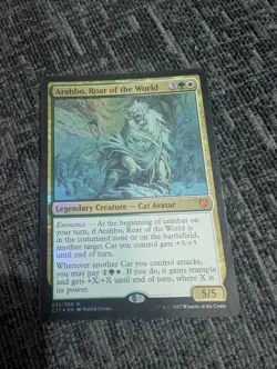 MTG 1x FOIL Arahbo, Roar of the World Commander 2017 Magic the Gathering x1 NM - Image 1