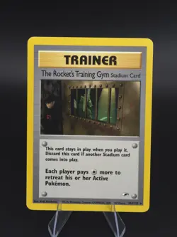 The Rocket's Training Gym 104/132 - Gym Heroes Rare Trainer - Pokemon Card - Image 1