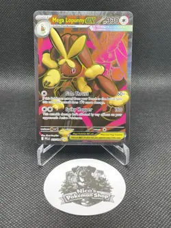 Pokemon TCG Mega Lopunny ex 115/094 Holo Ultra Rare Me02: Phantasmal Flames - Image 1