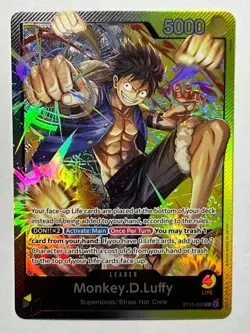 Monkey.D.Luffy (003) ST13-003 Ultra Deck: The Three Brothers Foil - Image 1