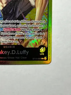 Monkey.D.Luffy (003) ST13-003 Ultra Deck: The Three Brothers Foil - Image 5