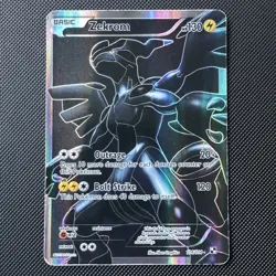 Zekrom 114/114 Black & White 2011 Full Art Holo Pokemon Card Black Background - Image 1
