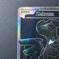 Zekrom 114/114 Black & White 2011 Full Art Holo Pokemon Card Black Background - Image 2