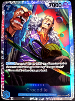 Crocodile OP09-046 Reprint SR ONE PIECE Tcg Card Game NM Blue - Image 1