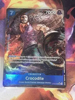 CROCODILE - One Piece OP09-046 - AA Alt Art Super Rare SR - Emperors - Image 1