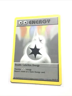DOUBLE COLORLESS ENERGY - 96/102 - Base Set SHADOWLESS - Pokemon Card - MP - Image 1