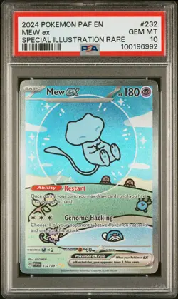PSA 10 2024 SV Paldean Fates Mew ex 232/091 SIR *6992 Pokemon - Image 1