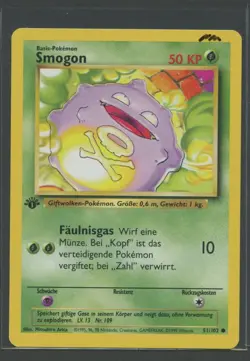 Smogon 1. Edition | Basis Set 51/102 | Pokemon Karte Deutsch NM Base Set 1999 - Image 1