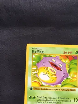 Pokemon Cards: Base Set 1st Edition Common: Koffing 51/102 - Image 2