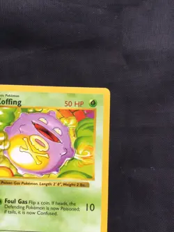 Pokemon Cards: Base Set 1st Edition Common: Koffing 51/102 - Image 3