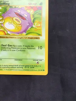 Pokemon Cards: Base Set 1st Edition Common: Koffing 51/102 - Image 4