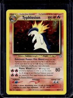 2000 Pokemon Neo Genesis Typhlosion Holo #18/111 - Image 1