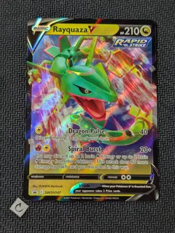Rayquaza V SWSH147 - Sword & Shield Promo Ultra Rare Holo Pokemon TCG NM - Image 1