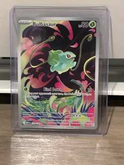 Pokemon TCG Mega Evolutions Stamped Promo Card Bulbasaur 133/132 Near Mint - Image 1