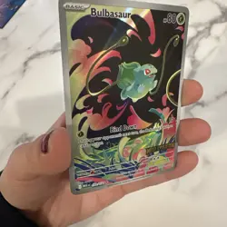 Pokemon TCG Mega Evolutions Stamped Promo Card Bulbasaur 133/132 Near Mint - Image 3