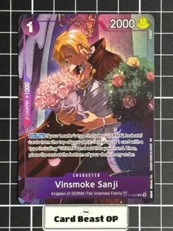 Vinsmoke Sanji (TR) OP10-063 English Legacy of the Master Foil One Piece Card - Image 1