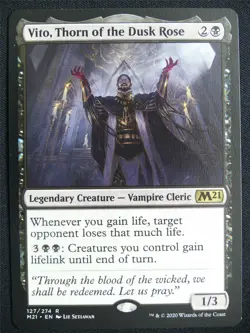 Vito Thorn of the Dusk Rose - M21 - Mtg Card #228 - Image 1
