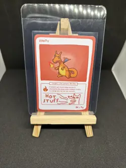 Pokedoodles Zardy 86/90 - Rare Card - Pokemon Charizard Fan Art - Image 1